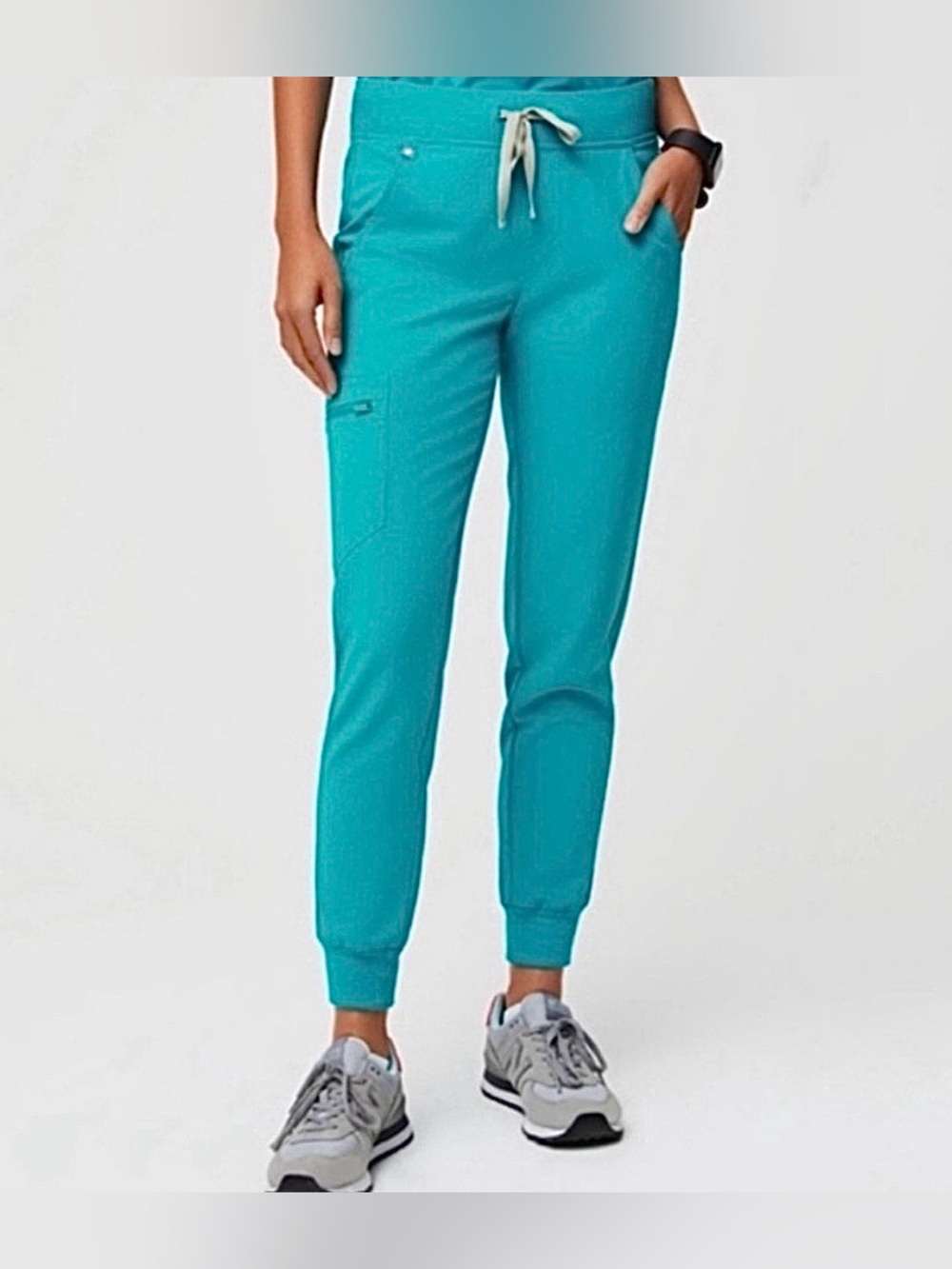 Figs Zamora Jogger Scrub Pants in Teal Size Medium